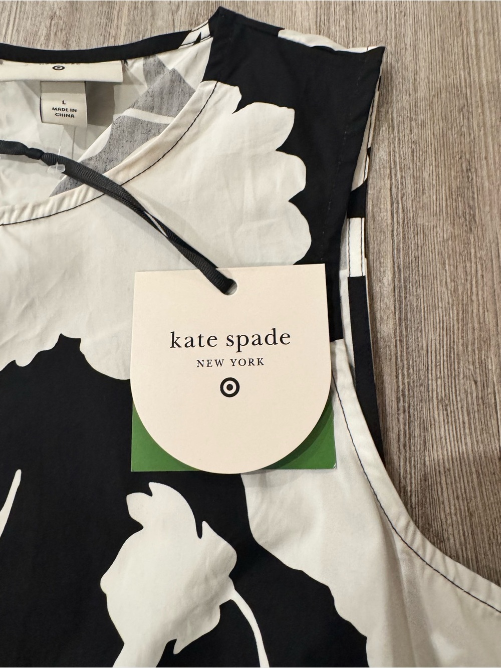 Kate Spade Black & White Floral Sleeveless Top and Skirt BRAND NEW - Picture 6 of 11